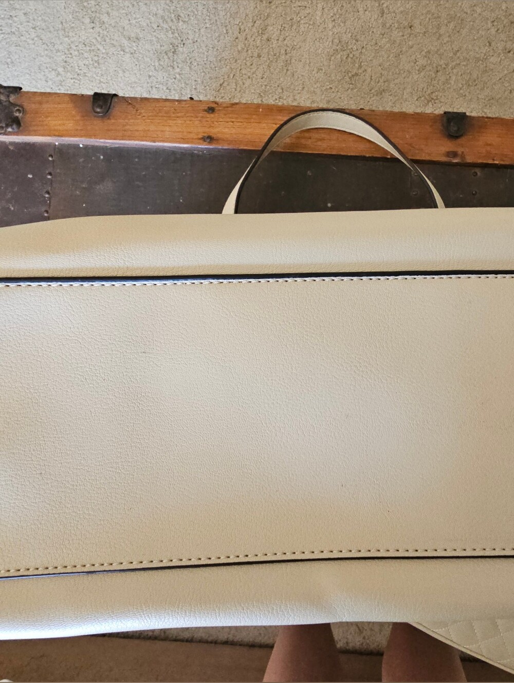 Nine West Cream Satchel And Purse Tote Clutch Crossbody - Picture 11 of 13